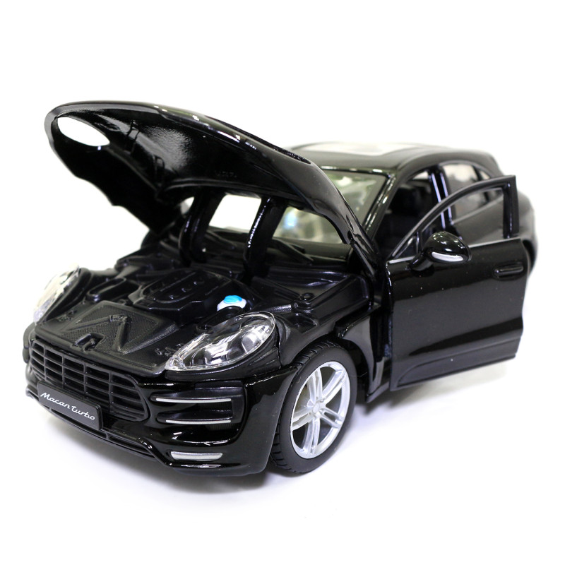 Машинка металева Porsche Macan "Bburago" Порше чорний 8*19*6 см (18-21077)