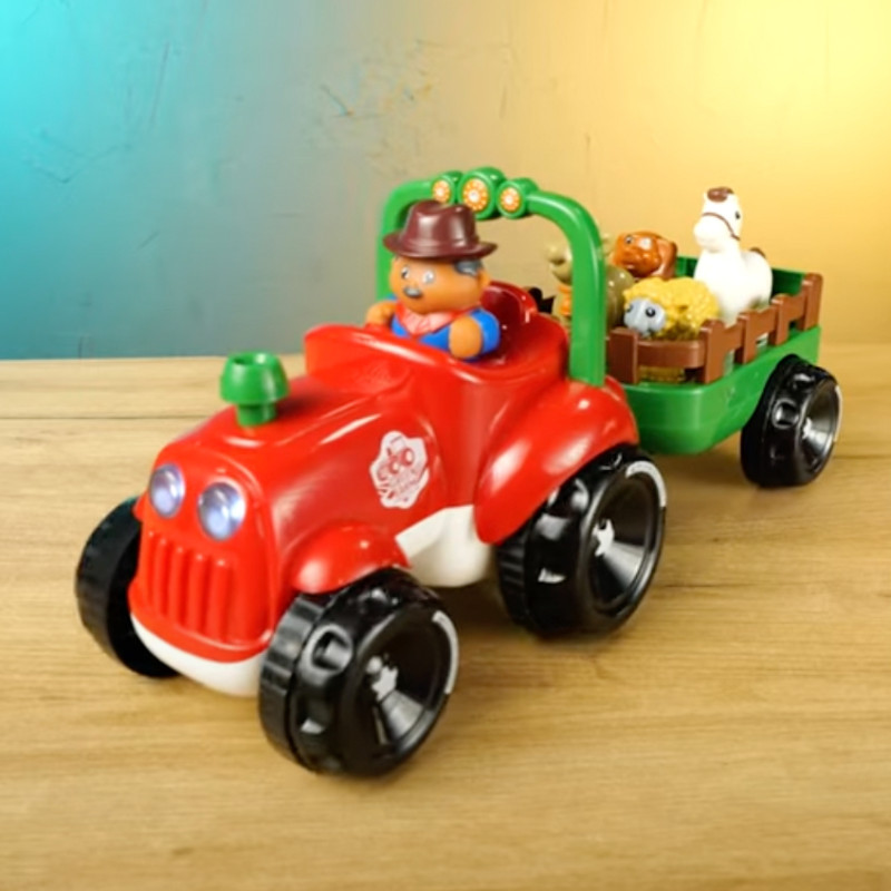 Трактор музичний WToys укр мова світло вірші казки пісні рух вперед 36*14*16см (37586)