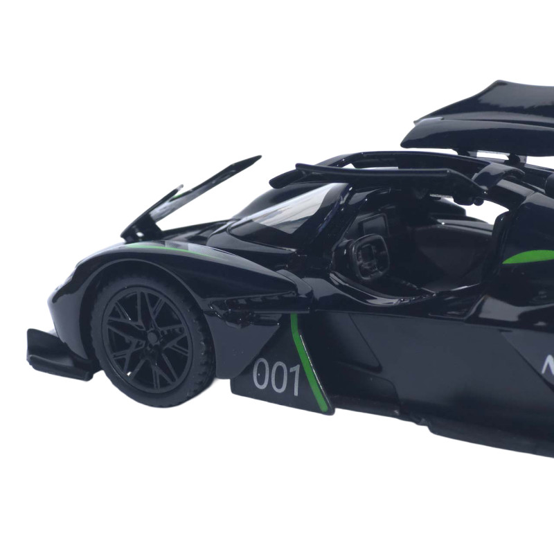 Машинка метал Aston Martin Valkyrie АвтоЕксперт чорна 1:32 звук світло 15*6*4 см (L-0508-85)