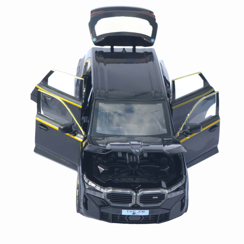 Машинка метал BMW XM АвтоЕксперт чорна 1:24 світло звук відкр двері капот багажник (1669-13)