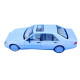 Машинка Mercedes-Benz W140 S біла метал 1:24 звук світло інерція 21*8*6,5см (1130-19)