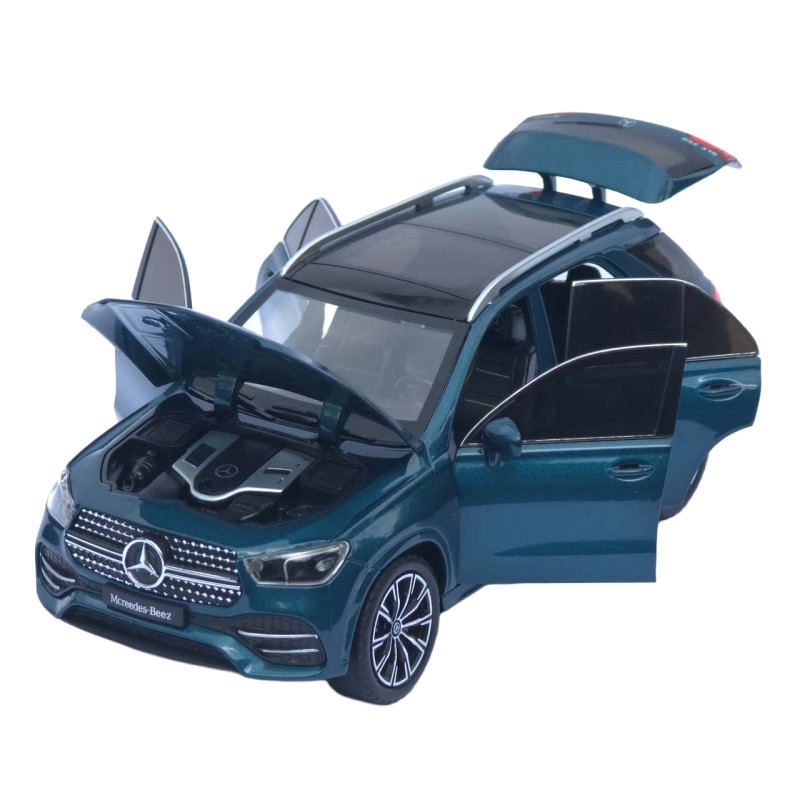 Машинка метал Mercedes-Benz GLE-Class АвтоЕксперт бірюзова 1:24 звук світло інерція 20,5*8,5*7,5 см (G9775-15)