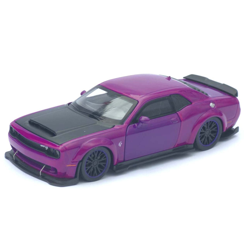 Машинка метал Dodge Challenger SRT Hellcat Redeye фіолетова 1:32 світло звук інерція 15*6,5*4 см (TK-12200)