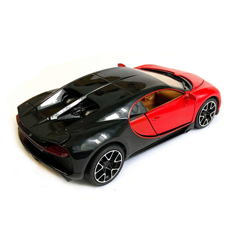 Ігрова машинка Бугатті Широн "Автопром" Bugatti Chiron (1:32) червон. інерц., світ, звук, відкр. двері,14*6*5 см (LF - 83880)