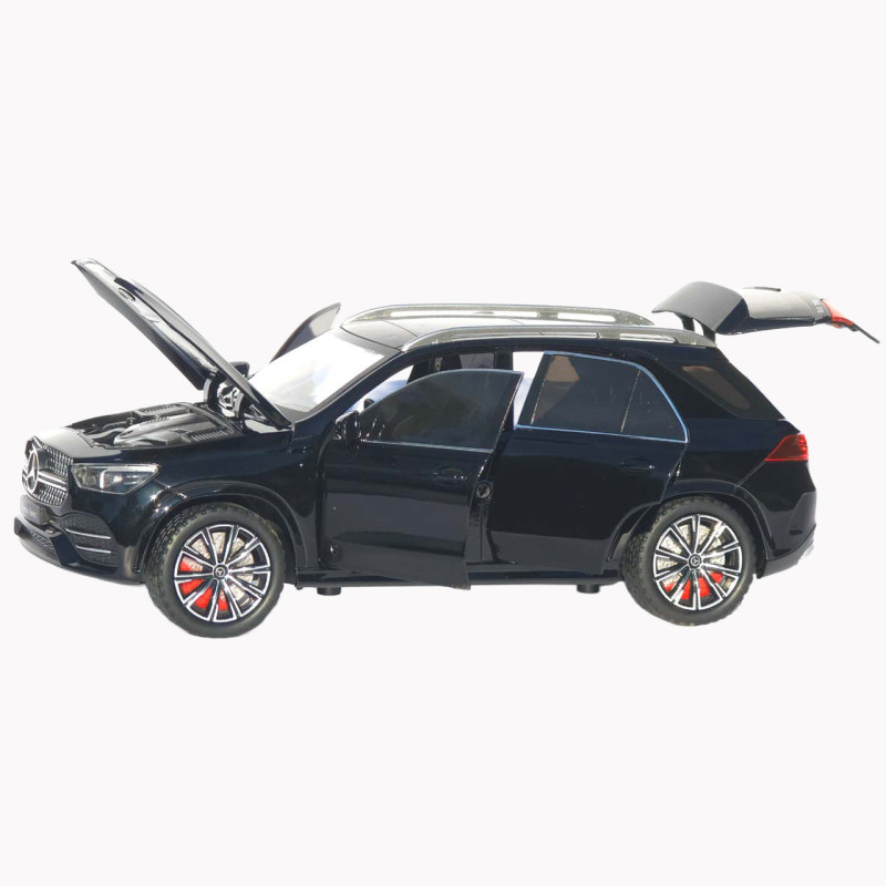 Машинка метал Mercedes-Benz GLE-Class АвтоЕксперт чорна 1:24 відкр двері капот багажник (1841-12)