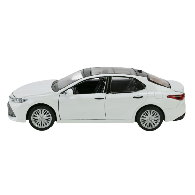 Машинка металева Toyota Camry 70 Автопром 1:34 біла звук світло відкр двері 14,5*6*4,5 см (68459)