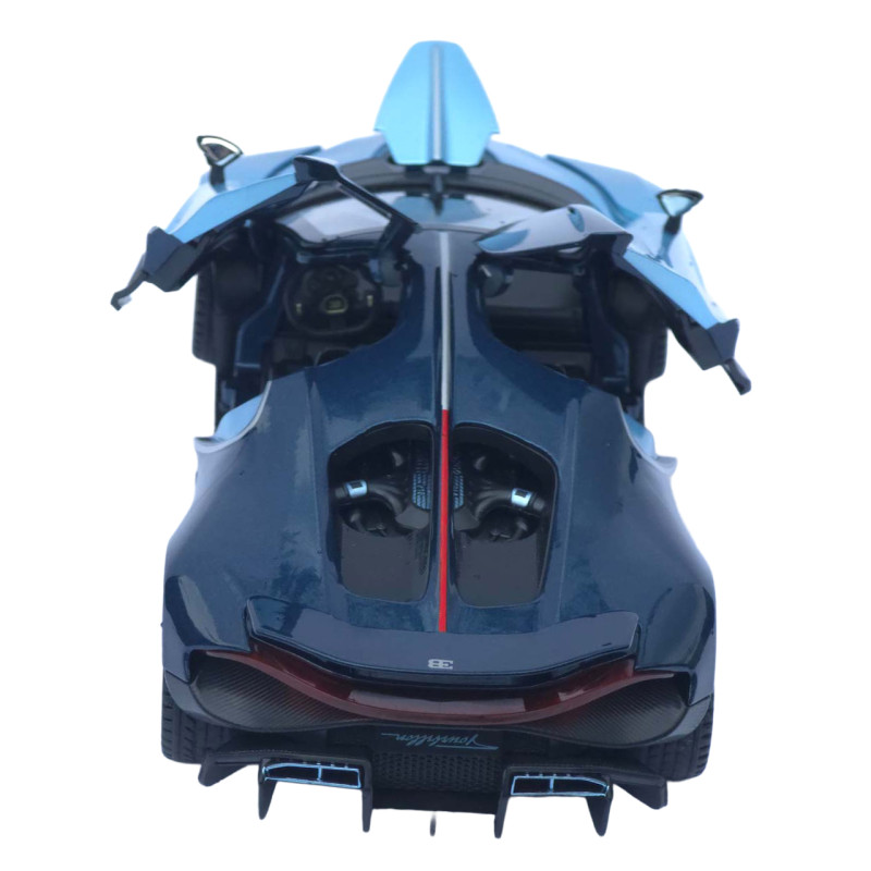 Машинка метал Bugatti Chiron АвтоЕксперт 1:24 синя звук світло інерція 20,5*10*5,5 см (G6601-52)