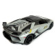 Машинка металева Lamborghini Aventador SVJ63 ламборгіні 1:24 сіра звук світло відкр двері баг капот 21*6*9см (13115)