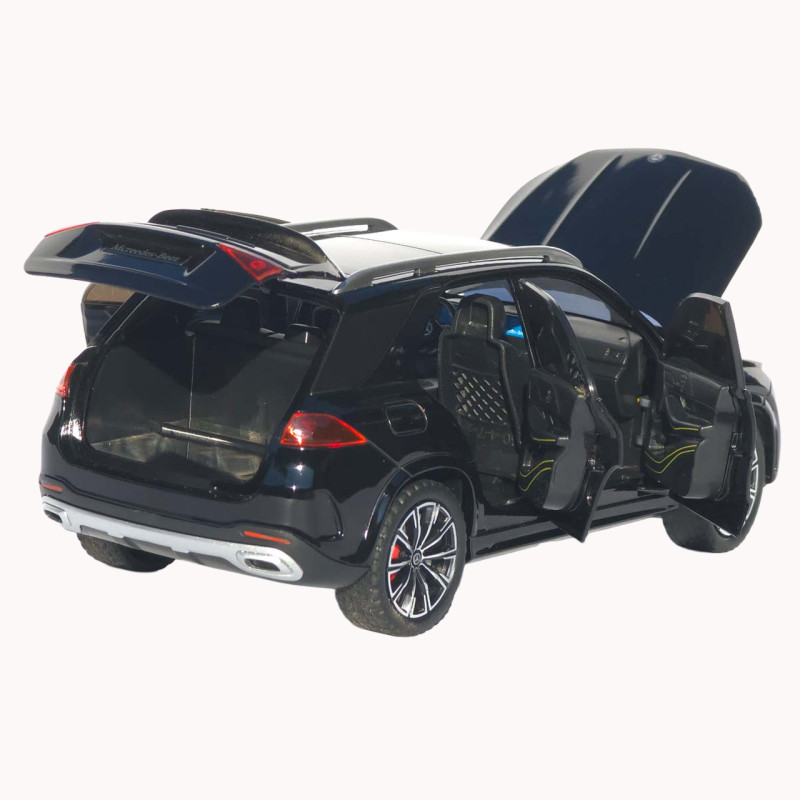 Машинка метал Mercedes-Benz GLE-Class АвтоЕксперт чорна 1:24 відкр двері капот багажник (1841-12)