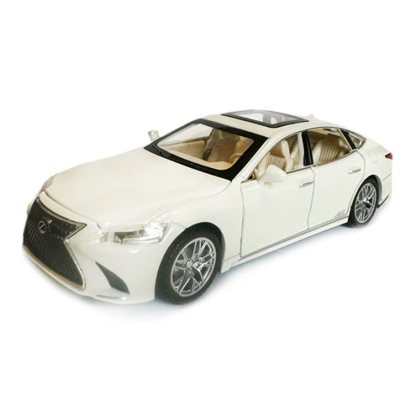 Машинка металева Lexus LS 500H Автосвіт Лексус ЛС 500 білий світло звук 16*4*6 см (AP-1727)