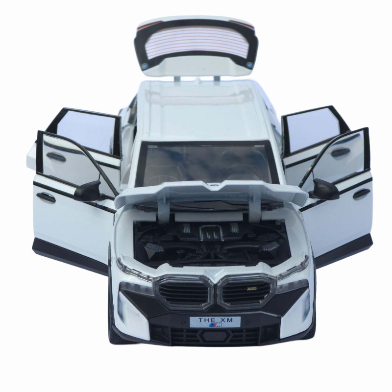 Машинка метал BMW XM АвтоЕксперт біла 1:24 світло звук відкр двері капот багажник (1669-13)