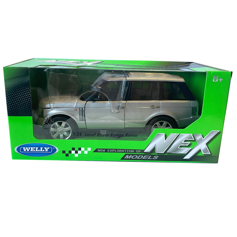 Іграшкова машинка металева WELLY 1:24 LAND ROVER RANGE ROVER, срібло,19.5*7.5*7.5 см (22415W)