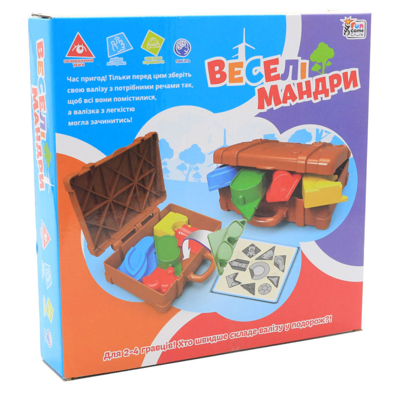 Настільна гра Fun Game «Веселі мандри» (Веселі подорожі) UKВ-В0044