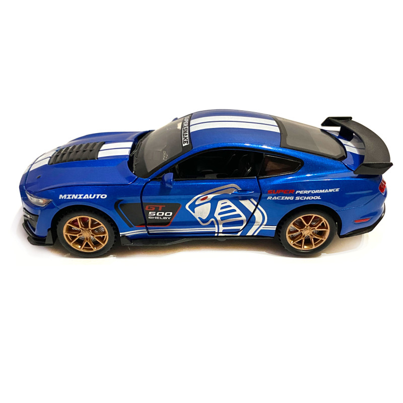 Машинка металева Ford Mustang Shelby GT500 "AutoExpert" Форд Мустанг шелбі GT500 синій 16*6*6 см (LF - 03608)