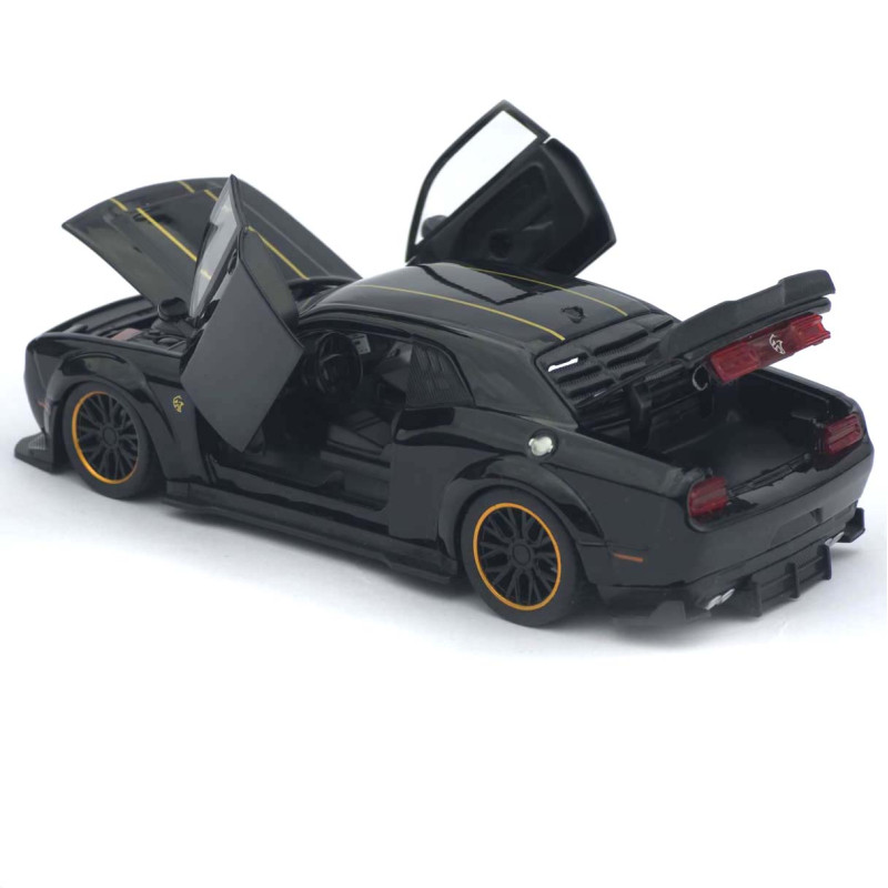 Машинка метал Dodge Challenger SRT Hellcat Redeye чорна 1:32 світло звук інерція 15*6,5*4 см (TK-12200)