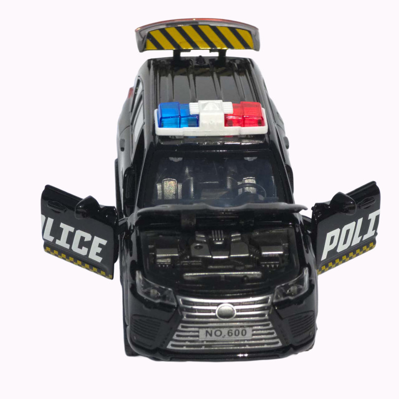 Машинка металл полиция Lexus LX 600 АвтоЭксперт черная 1:32 свет звук инерция 14,5*7*6,5 см (MG-94077)