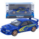 Машинка металл Subaru Impreza 22B STi (Субару Импреза) синяя 1:32 свет звук открыв двери капот багаж (TK-36180)