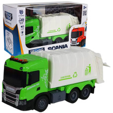 Іграшкова машинка сміттєвоз Scania (світло, звук), Big Truck, TechnoDrive, 28х10х13см (6410KS)