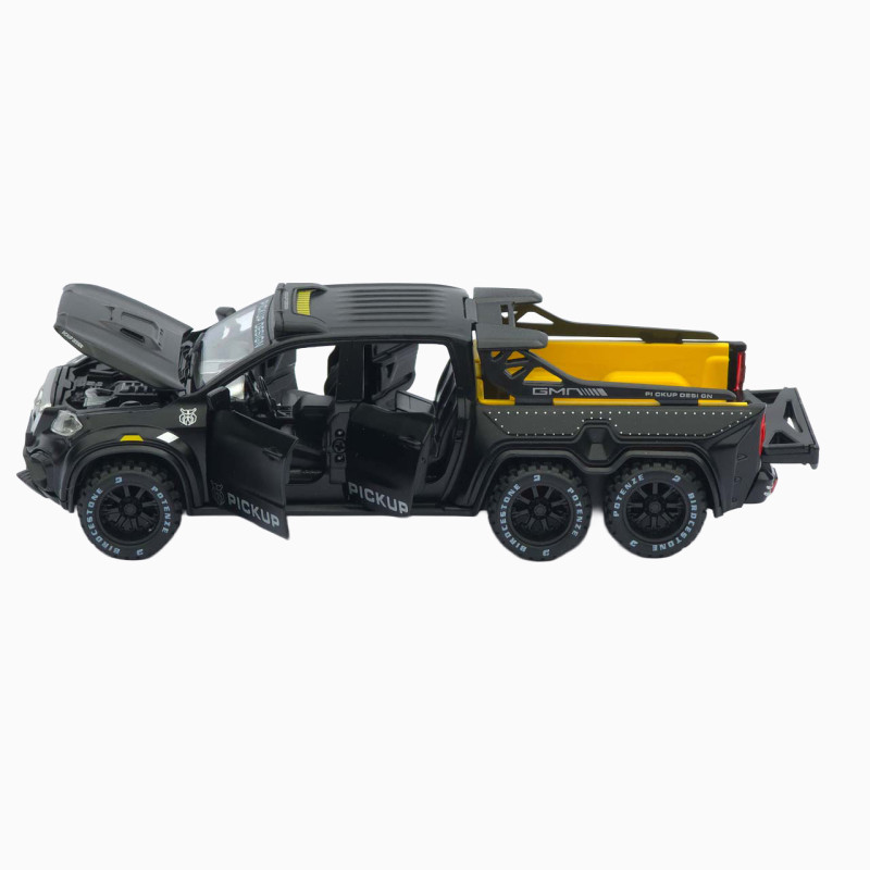 Машинка метал Mercedes-Benz X-Class 6x6 АвтоЕксперт чорна 1:32 світло звук інерція (ТК-8452)