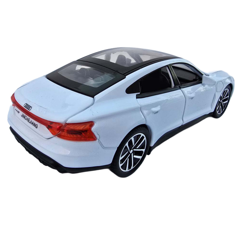 Машинка метал Audi e-tron GT Ауді біла 1:32 світло звук 15*7*5см (86544)