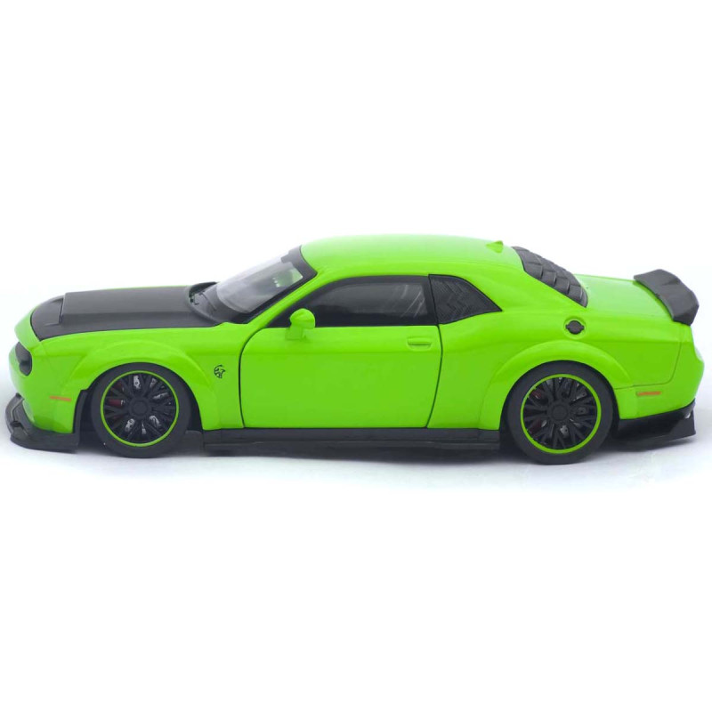 Машинка метал Dodge Challenger SRT Hellcat Redeye зелена 1:32 світло звук інерція 15*6,5*4 см (TK-12200)