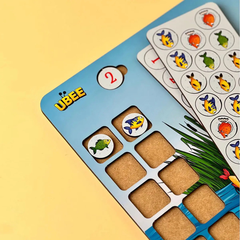 Розвиваюча гра Вчений котик Ubumblebees дерево 3+ 32*23*15см (ПСД237)