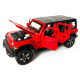 Іграшкова машинка металева Jeep Wrangler Unlimited Rubicon, Джип, червоний, звук, світло, інерція, откр двері, капот, Автоексперт, 1:32,15*7*5,5см (ТК-11213)