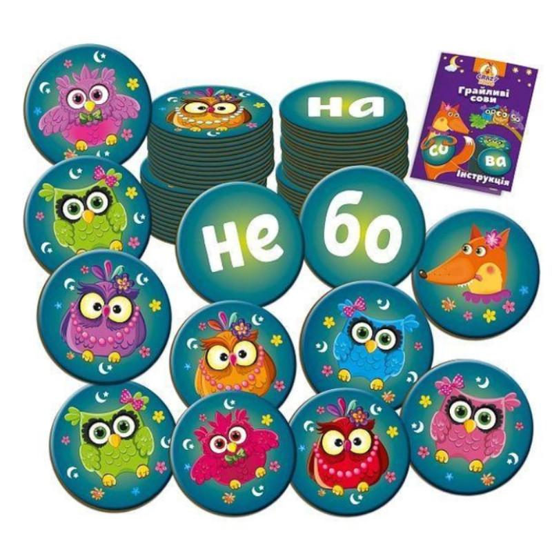Настільна гра VLADI TOYS «Грайливі сови. Бачу сови» укр. (VT8033-04)