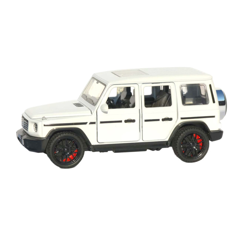 Машинка метал Mercedes-Benz G-Class (Гелендваген) АвтоЕксперт біла 1:32 звук світло (LF-80110)
