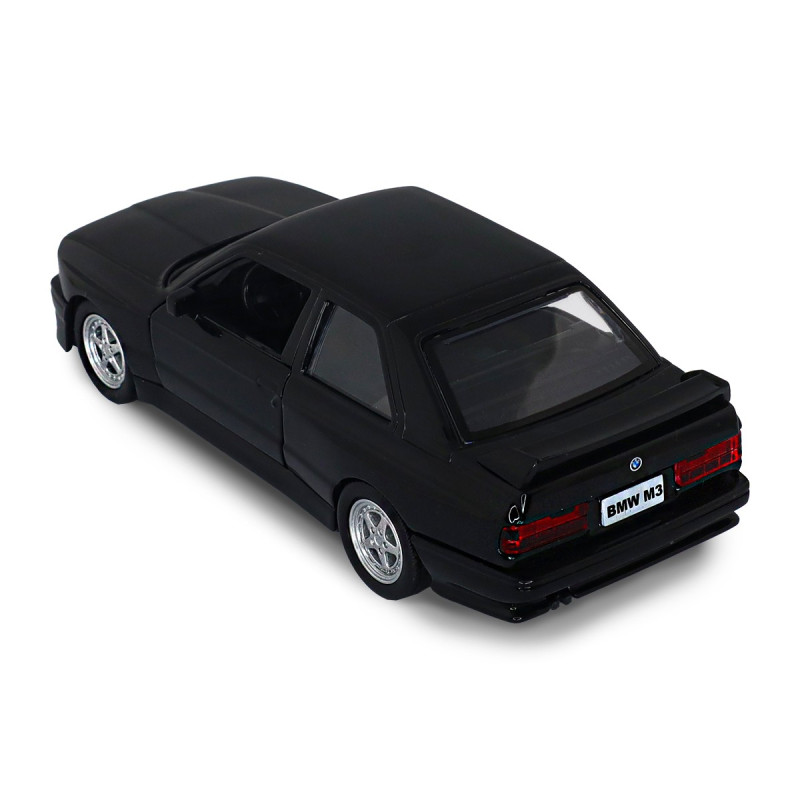 Машинка металева BMW M3 1987 БМВ чорна 1:43 відчинені двері 13*6*5см (250395U)