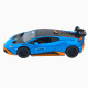Машинка метал Lamborghini Huracan STO блакитна 1:24 звук світло відчин двері капот багажник (2511-98)