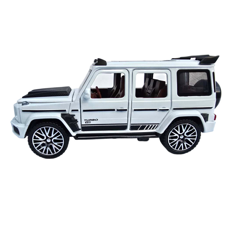 Машинка метал Mercedes-Benz Brabus Мерседес Брабус білий 1:32 звук світло 15,5*6,8*6,5см (61600)