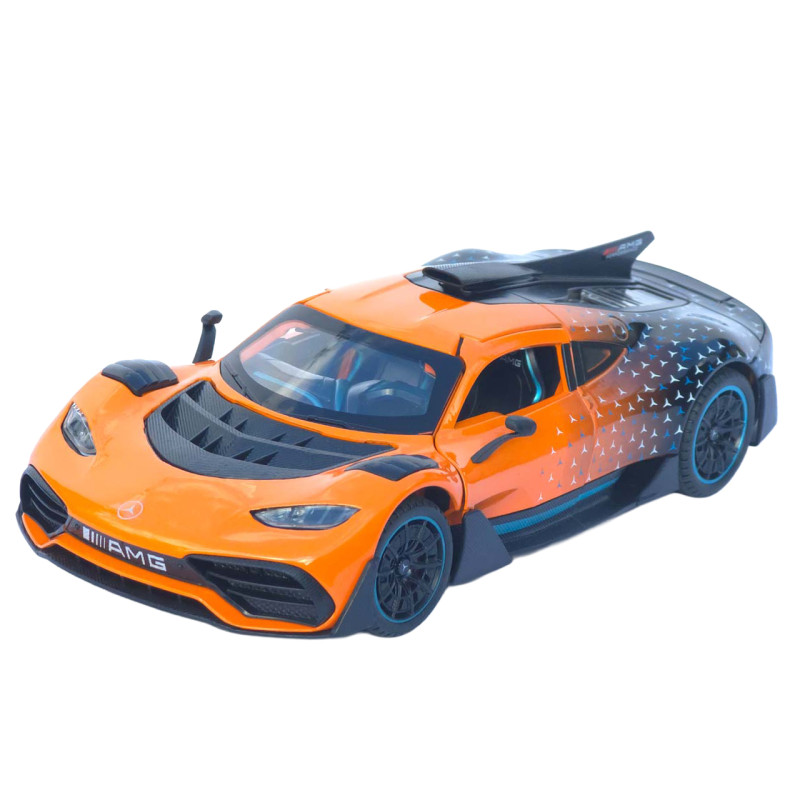 Машинка метал Mercedes-AMG One АвтоЕксперт помаранчева 1:24 звук світло інерція 21*9*5 см (1760-06)
