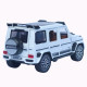 Машинка метал Mercedes-Benz G-Class (Гелендваген) АвтоЕксперт біла 1:32 звук світло (L-0442-50)