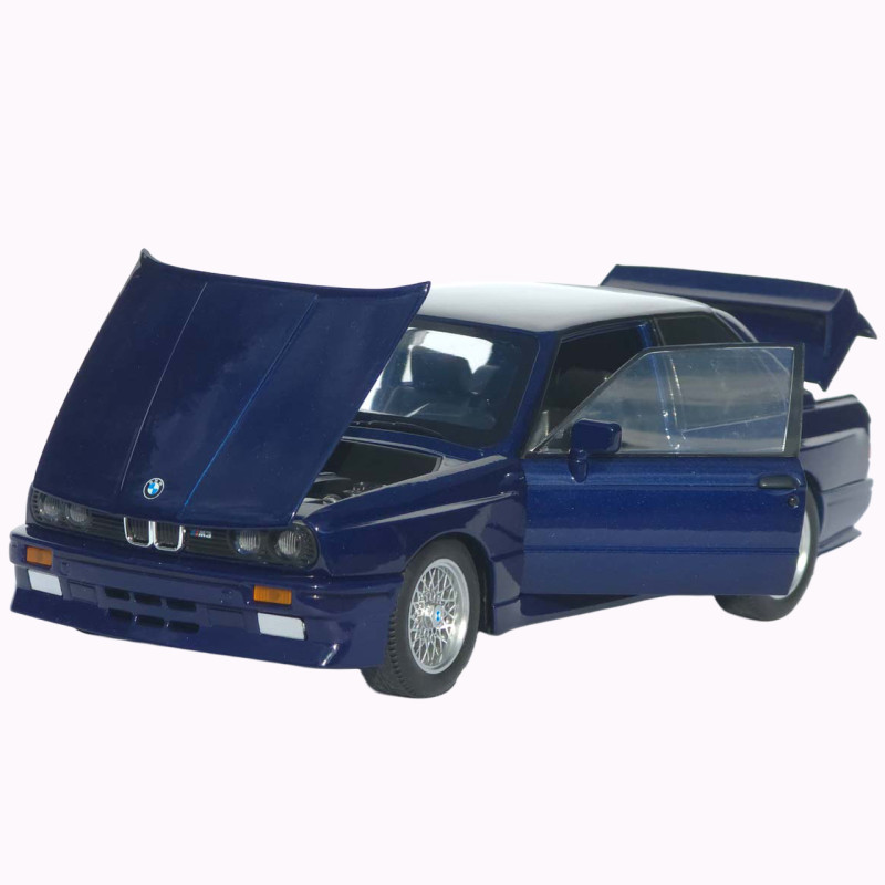 Машинка метал BMW M3 (E30) АвтоЕксперт синя 1:24 світло звук відкр двері капот багажник (1273-27)
