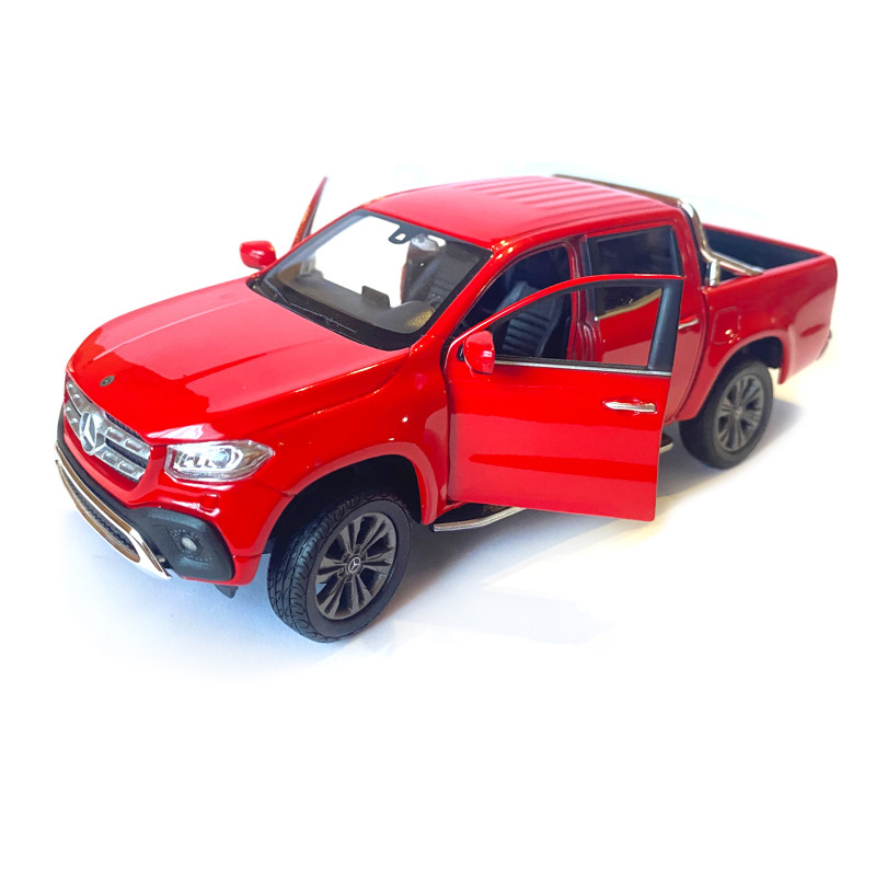 Іграшкова машинка металева WELLY 1:27 MERCEDES-BENZ X-CLASS, червона, відкр.двері, 19*6.5*6.5 см (24100W)