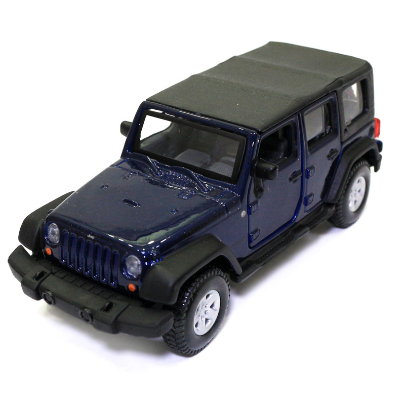Машинка металева Jeep Wrangler Unlimited Rubicon "Bburago" Джип Вранглер синій 13*6*5 см (18-43012)