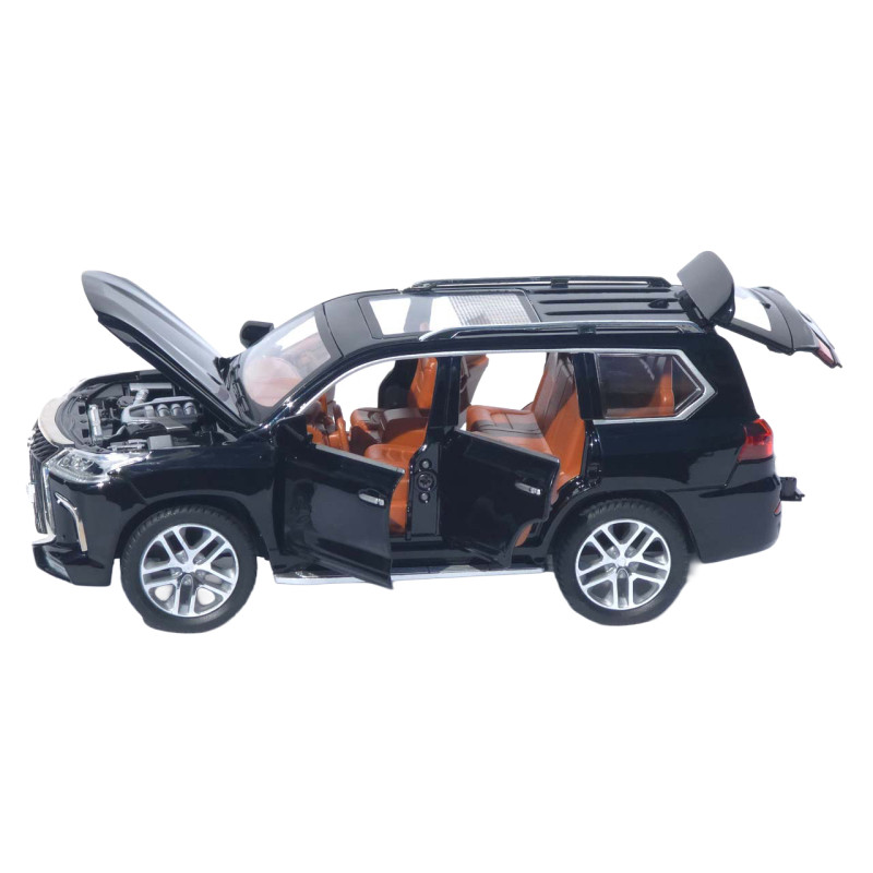 Машинка метал Lexus LX 570 АвтоЕксперт чорна 1:24 звук світло інерція 20*8,5*8 см (G6498-5)