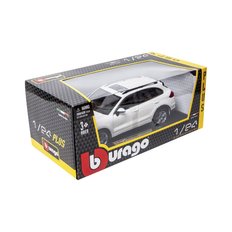 Машинка металлическая Porsche Cayenne Turbo Bburago,  Порше Кайен белый 11*12*24 см (18-21056)