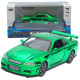 Машинка метал Nissan Skyline GT-R (R34) АвтоЕксперт зелена хром 1:32 звук світло інерція (ТК-9360)