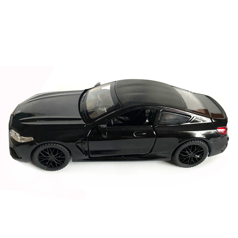 Іграшкова машинка металева BMW M8 Competition Coupe, БМВ, чорна, звук, світло, інерція, откр двері, багажник, капот, Автоексперт, 1:32, 15*7*5см (ТК-12340/42212)