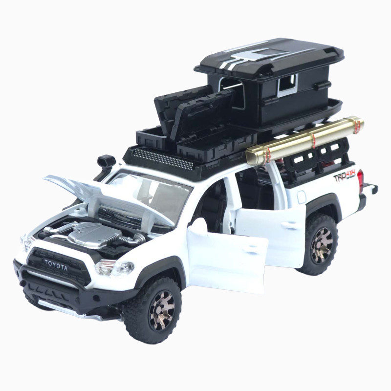 Машинка метал Toyota Tacoma TRD Pro АвтоЕксперт білий 1:32 звук світло інерція (ТК-9415)