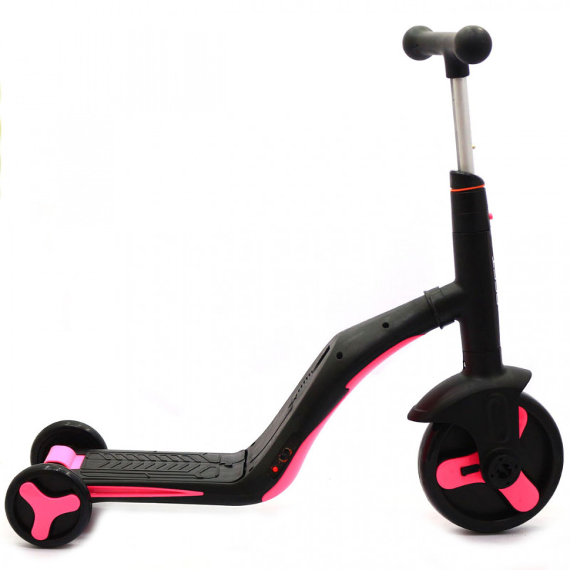 Самокат-трансформер дитячий Best Scooter 3в1 Рожевий (JT 70708)