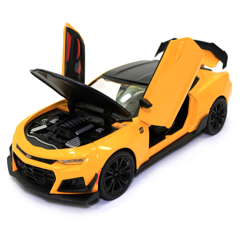 Машинка металева Chevrolet Camaro AutoExpert Шевроле Камаро жовтий звук світло 16*5*6 см (GT-1934)