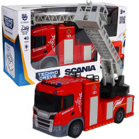 Пожежна машина Scania (світло, звук, функція води), Big Truck, TechnoDrive, 31х10х16 см (6407KS)