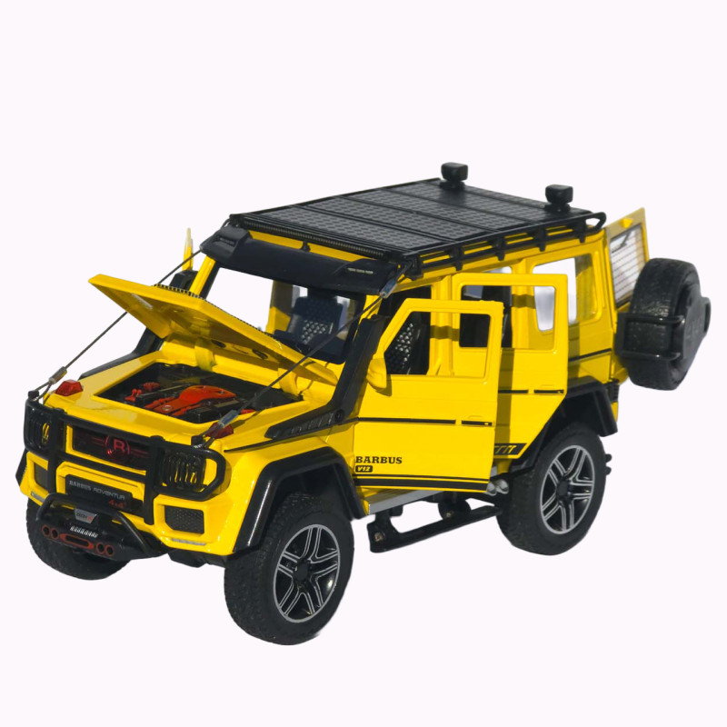 Машинка метал Brabus 800 Adventure XLP АвтоЕксперт жовта 1:24 звук світло відкр двері капот багажник (2814-25)