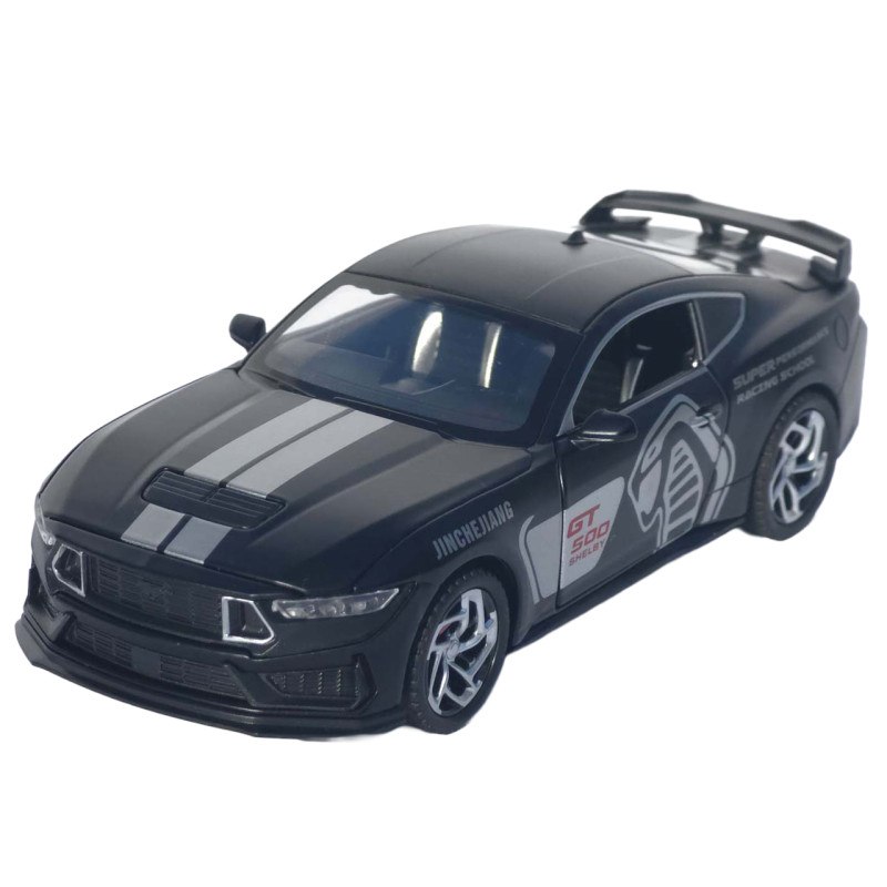 Машинка метал Ford Mustang Shelby GT500 АвтоЕксперт чорна 1:32 звук світло інерція 15*6*4 см (L-6514-86)