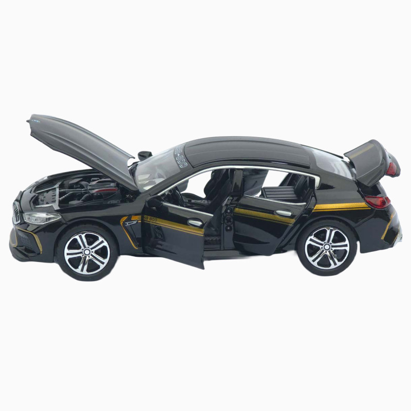 Іграшкова машинка металева BMW Manhart MH8 800 АвтоЕксперт БМВ, чорна, звук, світло, інерція, відкр. двері, капот, багажник, 15*7*5 см (TK-3054)