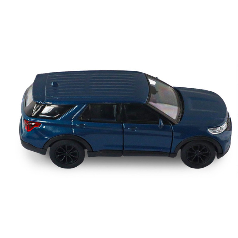 Машинка металл Ford Explorer 2023 Форд голубой металлик 1:43 открывающиеся двери 5*12*4см (250392W)