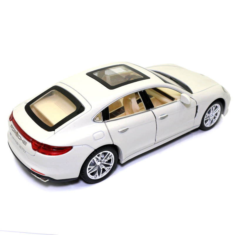 Машинка ігрова Porsche Panamera «АвтоЕксперт» Порше Панамера метал білий світло звук 20*6*8 см (GT-3136)